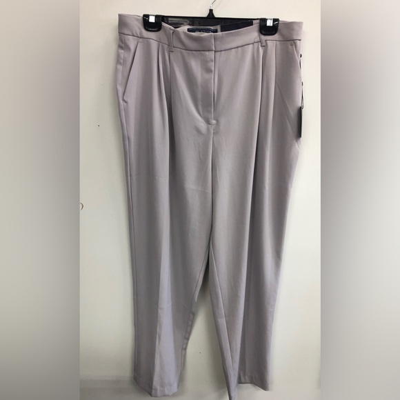 NWT J&L ATELIER HIGH WAISTED TAPERED LEGS ANKLE LENGTH VERY LIGHT LAVENDER color - Picture 1 of 11